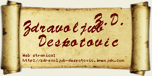Zdravoljub Despotović vizit kartica